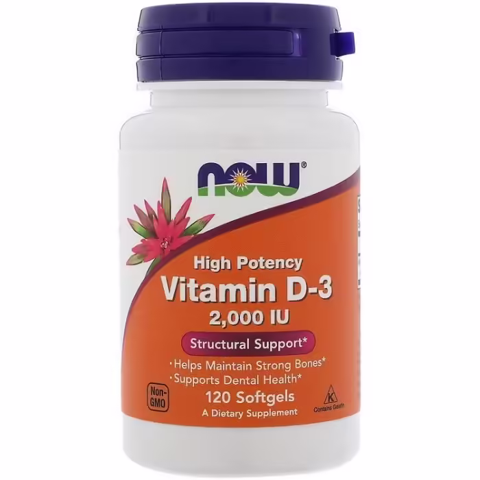 Vitamine Now Foods Vit D-3 2000iu    120 SGELS