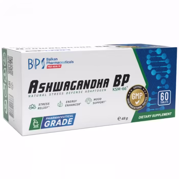 Витамины Balkan Pharmaceuticals ASHWAGANDHA BP tablets N60