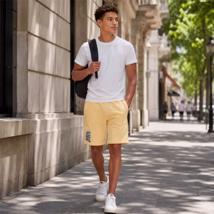 Шорты Adidas Q2 GFX Short Бежевый S - 7