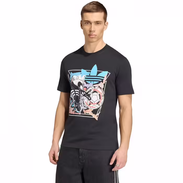 Футболка Adidas ARCHIVE ANIME FOOTBALL GRAPHIC Черный S