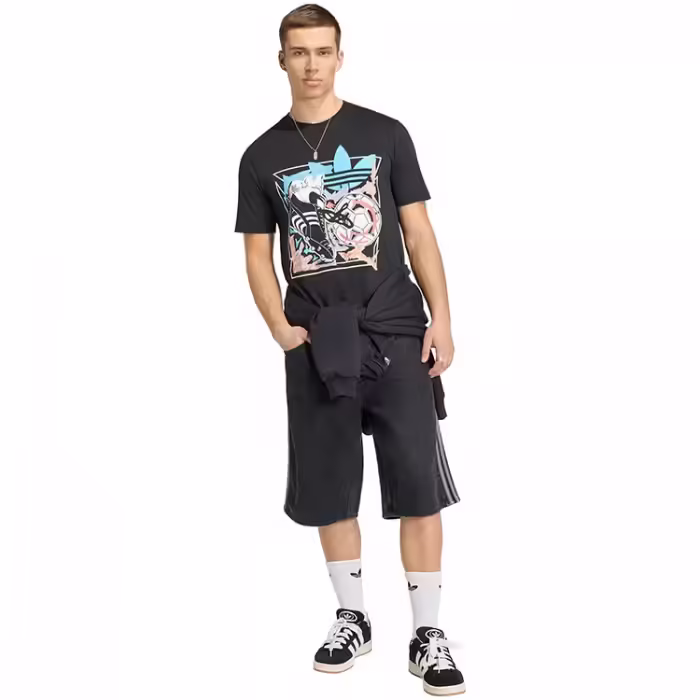 Футболка Adidas ARCHIVE ANIME FOOTBALL GRAPHIC Черный S - 3
