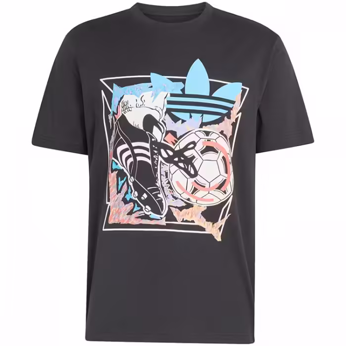 Футболка Adidas ARCHIVE ANIME FOOTBALL GRAPHIC Черный S - 6