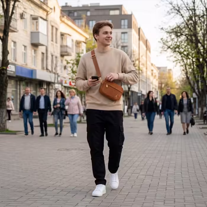 Сумка на пояс Nike JORDAN SUEDE MONOGRAM - 2