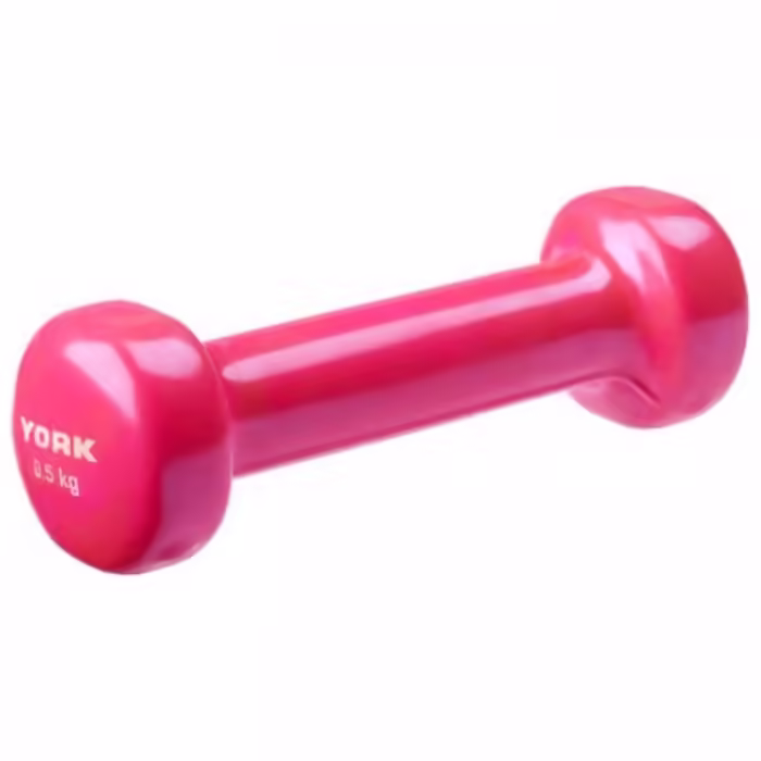 Gantera 0.5 kg YORK Vinyl Dipped Dumbbells (Fitbell)