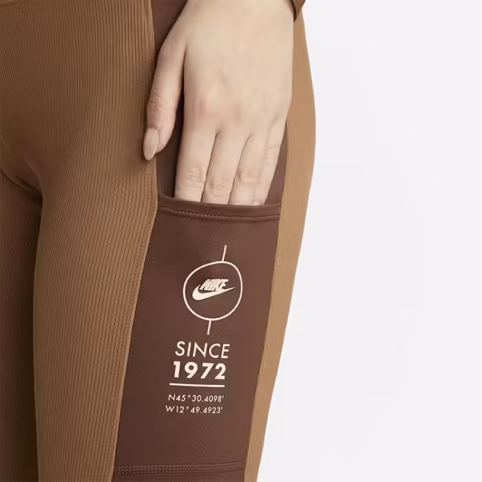 Panta-colanti Nike W NSW TIGHT RIB SU Maro XS - 4
