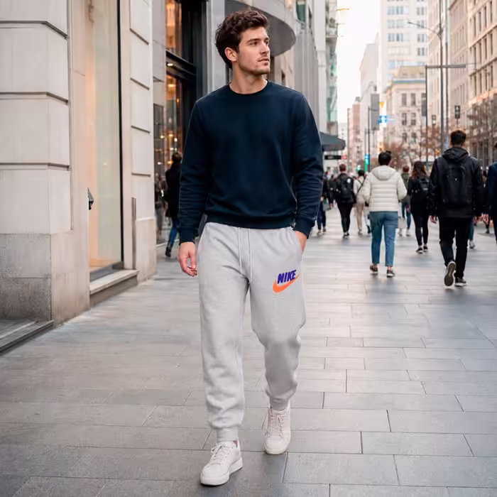 Pantaloni Nike M NK CLUB BB JOGGER CHNL FTRA Gri L - 7