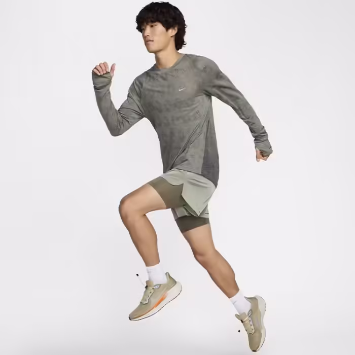 Лонгслив Nike M NK TFADV RUN DIV LS TOP Зеленый L - 9