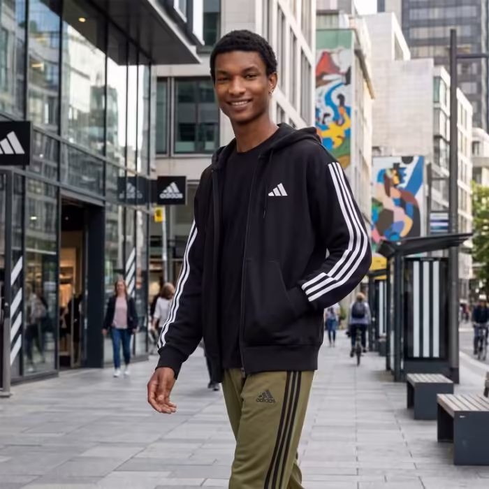 Толстовка Adidas M 3S FL FZ HD - 7