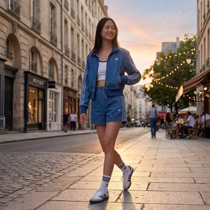 Толстовка Adidas DENIM TT - 7
