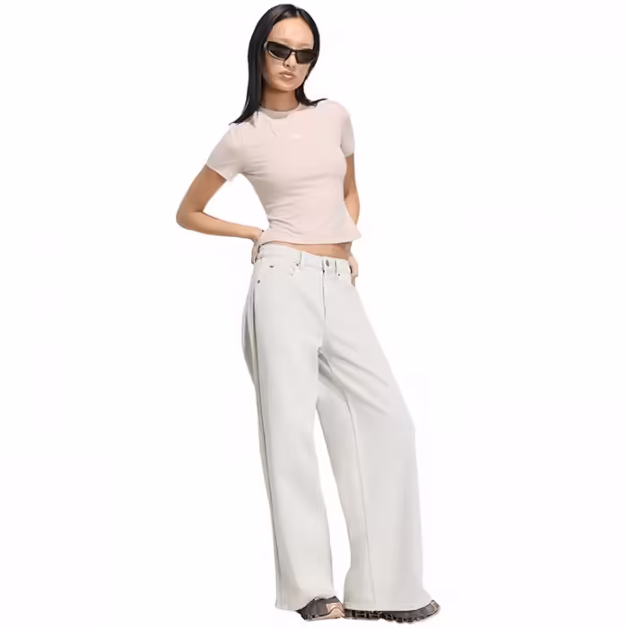 Брюки Adidas HIGH-RISE WIDE-LEG DENIM Серый 24-32 - 3