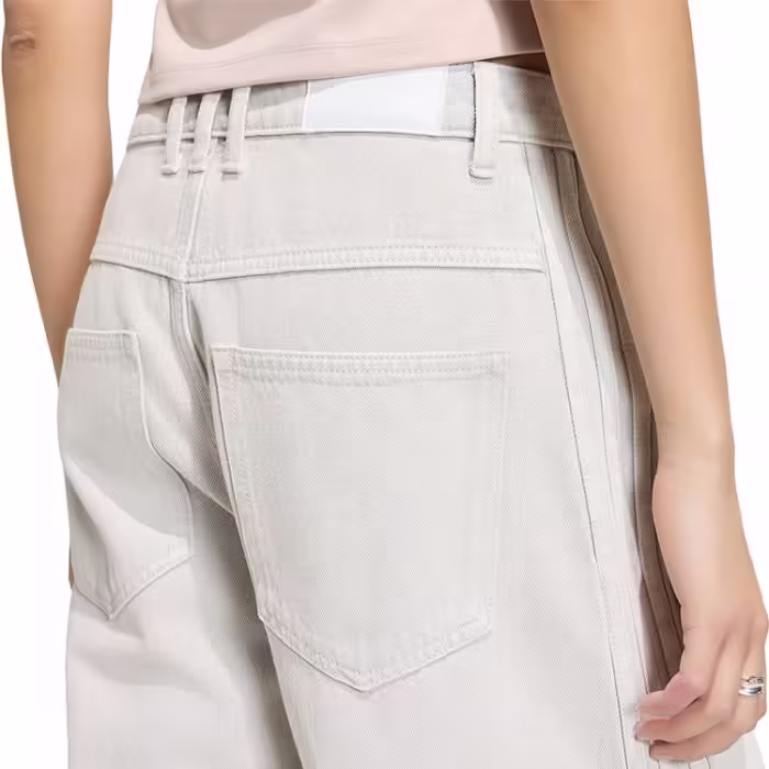 Брюки Adidas HIGH-RISE WIDE-LEG DENIM Серый 24-32 - 5