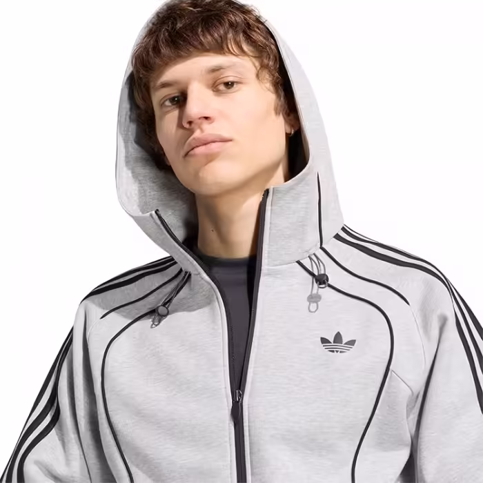 Толстовка Adidas SPACER TEAMGEIST 26 CUTLINE FULLZIP Серый L - 4