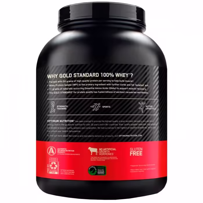 Сывороточный протеин Optimum Nutrition Gold Standard 100% WHEY Strawberry Banana 5lb - 2