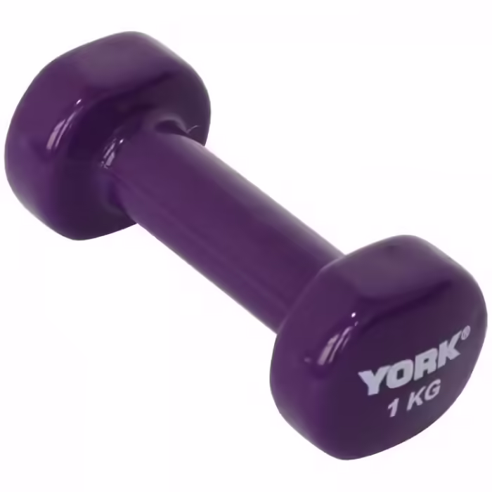 Гантель 1 кг YORK Vinyl Dipped Dumbbells (Fitbell)