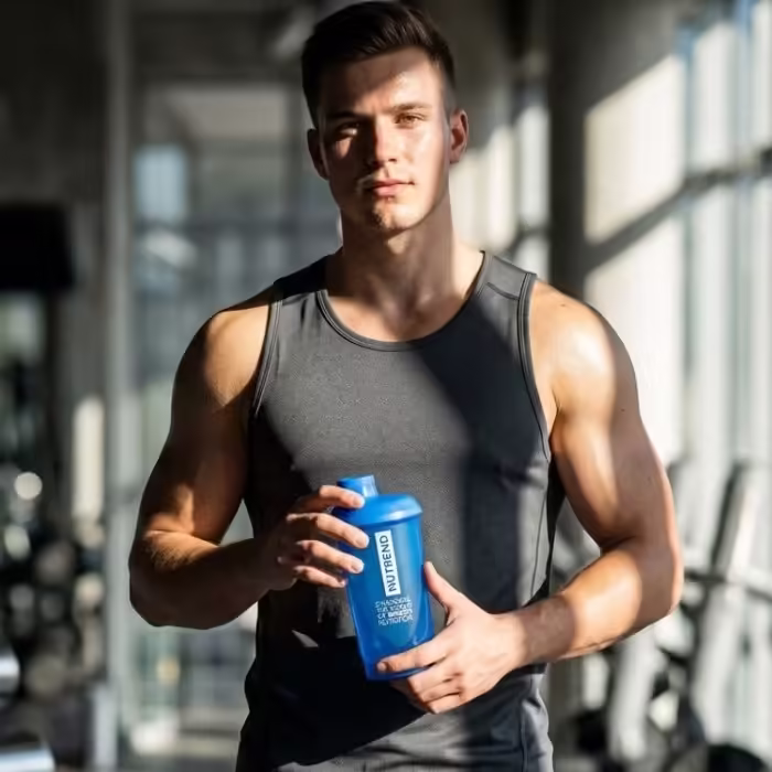 Шейкер Nutrend CHANGING THE WORLD OF SPORTS NUTRITION BLUE - 3