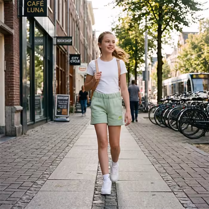 Шорты Nike G NSW CLUB FT 5 IN SHORT Зеленый S - 8