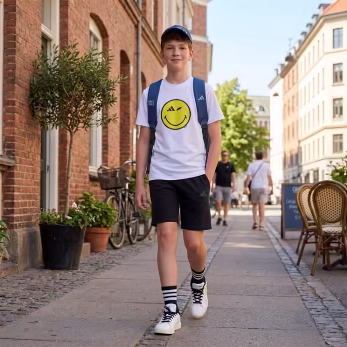 Футболка Adidas J SMI TEE Белый 140 - 8