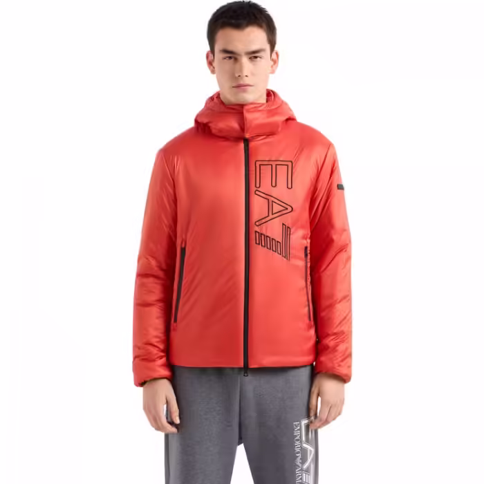 Куртка EA7 EMPORIO ARMANI TECHNICAL FABRIC PADDED JACKET WITH HOOD