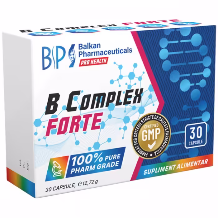 Vitamine Balkan Pharmaceuticals B COMPLEX BP FORTE capsules N30