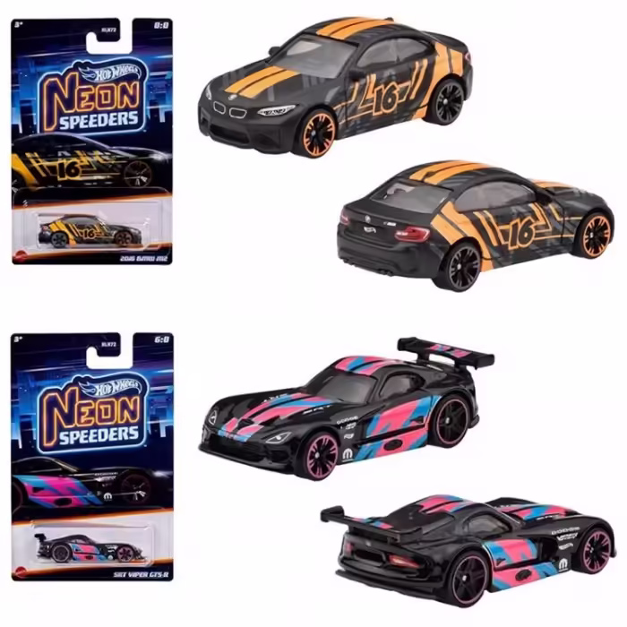 Jucarie masina Mattel Neon Speeders - 2