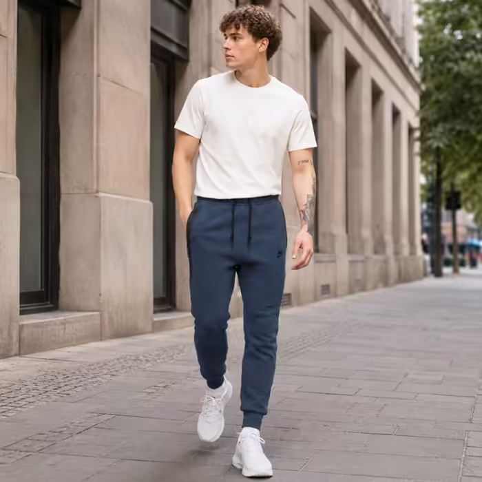 Pantaloni Nike M NK TCH FLC JGGR Albastru XS - 2