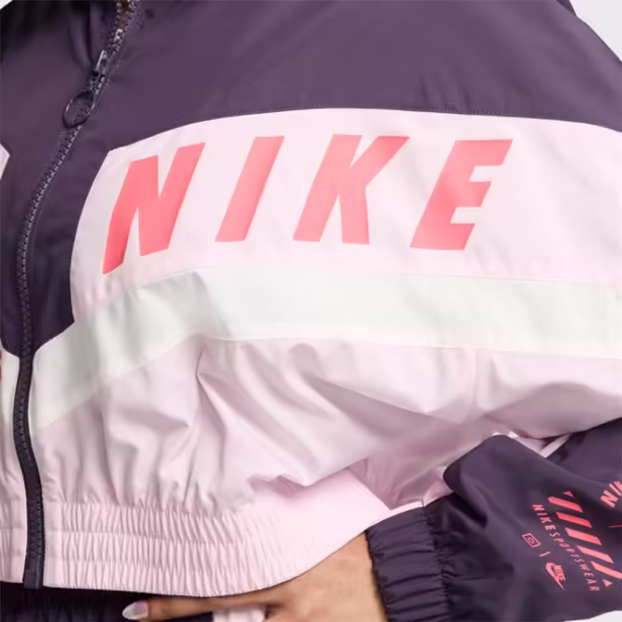 Толстовка Nike W NSW JKT WVN STREET SW Сиреневый/Розовый M - 6