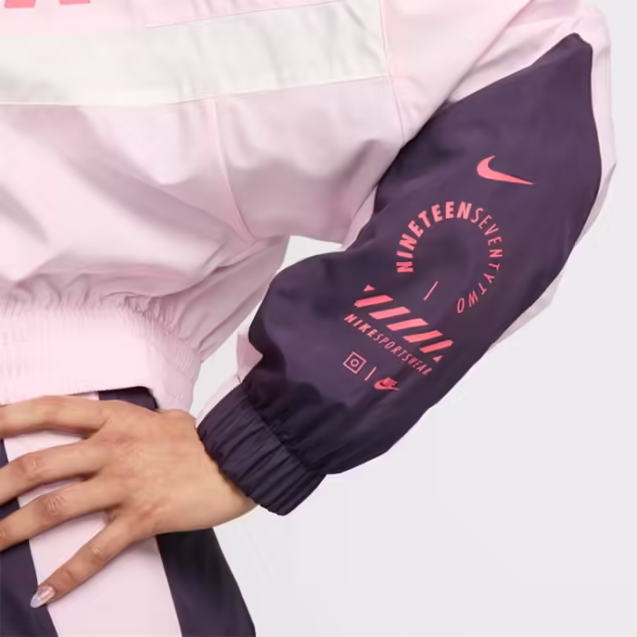 Толстовка Nike W NSW JKT WVN STREET SW Сиреневый/Розовый M - 7