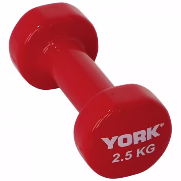 Gantera 2.5 kg YORK Vinyl Dipped Dumbbells (Fitbell)