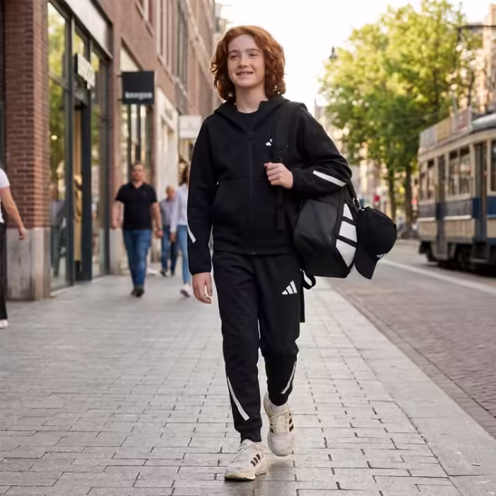 Hanorac Adidas J Z.N.E.FZ Negru 128 - 8