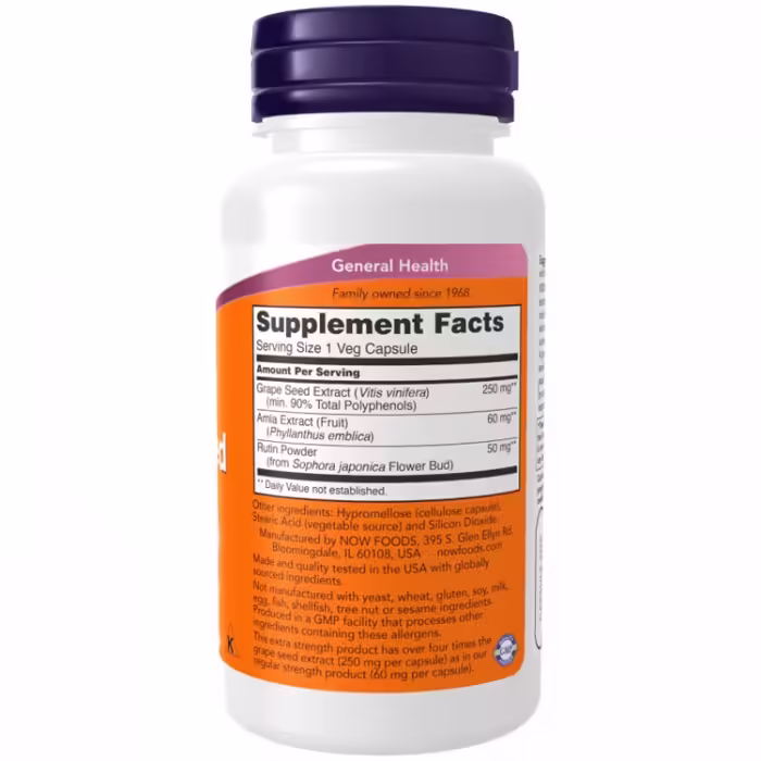 Vitamine Now Foods Extra Strength Grape Seed 250 mg - 2