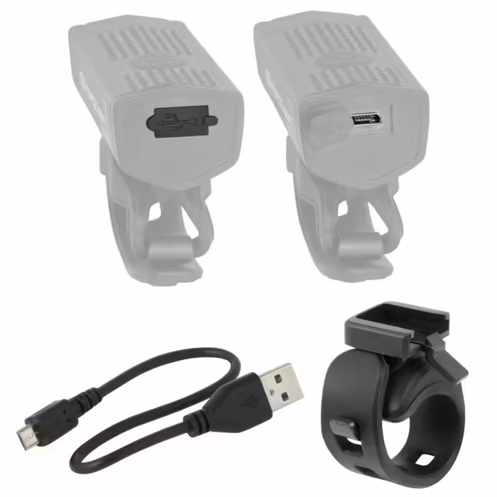 Набор фар для велосипеда Force USB DOT front+rear - 4