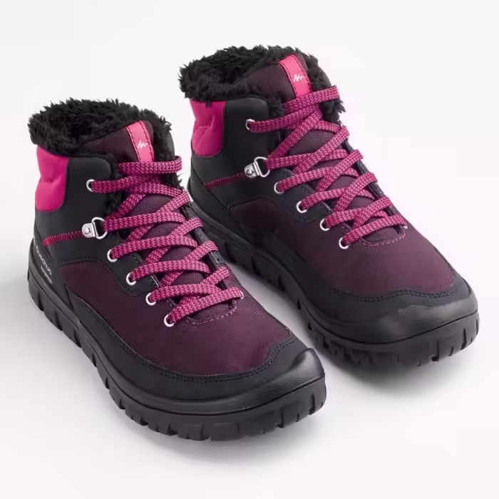 Ghete Quechua SHOES SH100 WARM LACE MID JUNIOR - 4