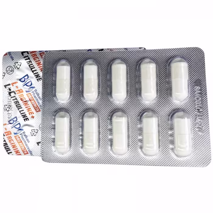 Аргинин и цитрулин Balkan Pharmaceuticals L-ARGININE + L-CITRULLINE capsules N120 - 3
