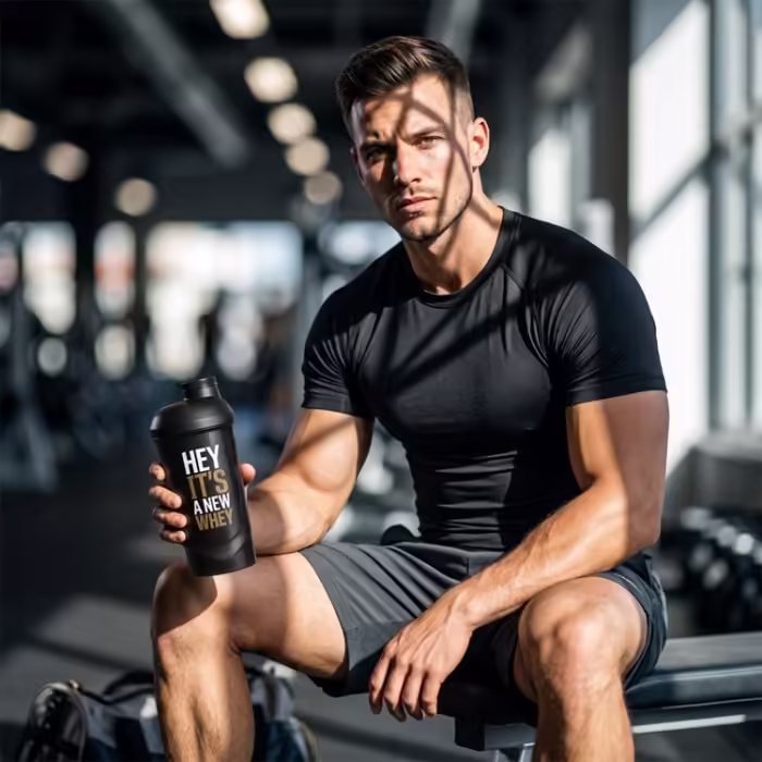 Шейкер Nutrend 100 WHEY PROTEIN BLACK - 3