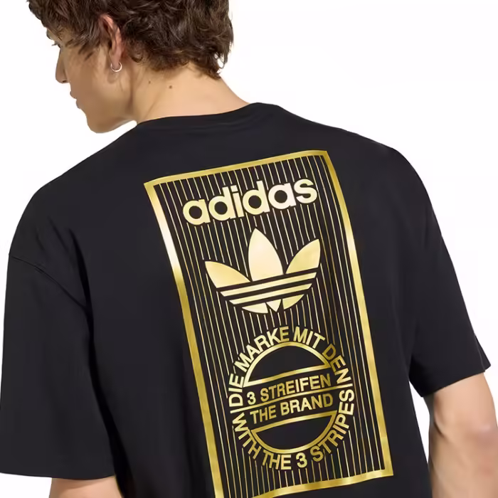Футболка Adidas VARSITY GOLDEN TONGUE Черный S - 5