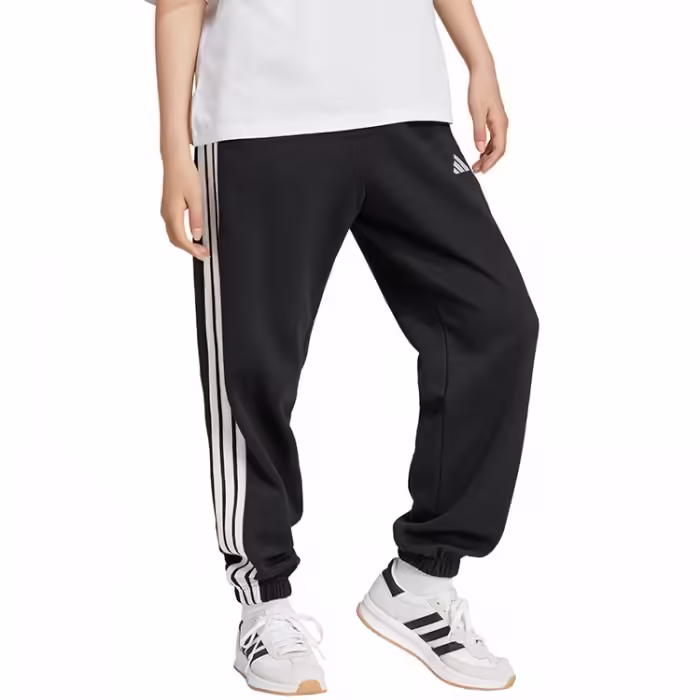 Брюки Adidas ESSENTIALS 3-STRIPES FLEECE LOOSE-FIT Черный XS