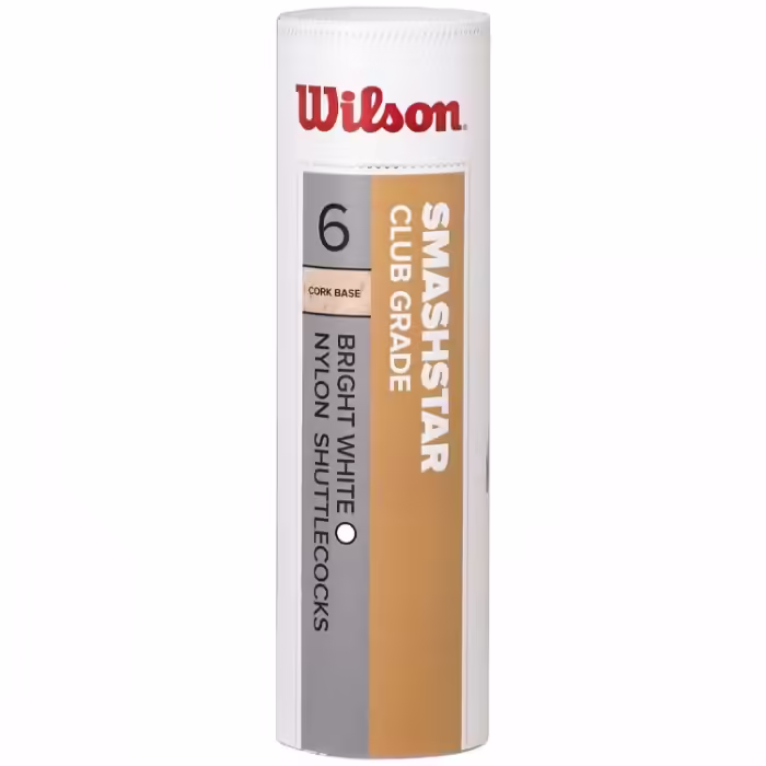 Набор воланов для бадминтона 6 шт Wilson SMASHSTAR 6 TUBE WH 77