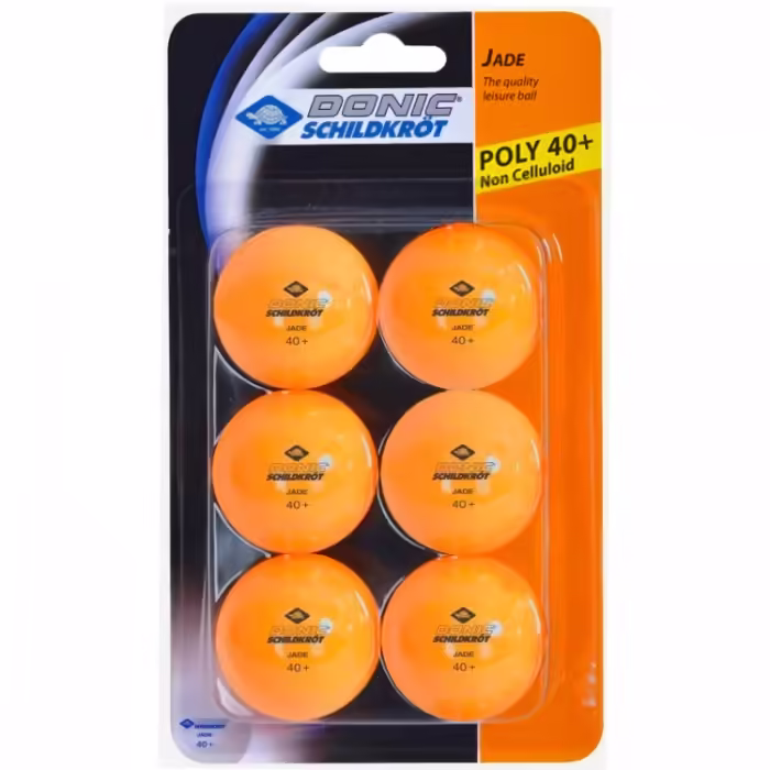 Набор мячей для настольного тенниса 6 шт Donic DONIC JADE 40+ ORANGE