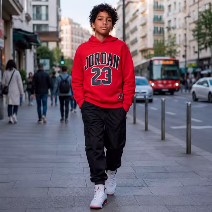 Толстовка Nike JDN JORDAN HBR FLC PO HOODIE Красный S - 9