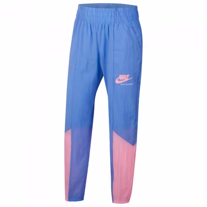 Pantaloni Nike G NSW HERITAGE WOVEN PANT Albastru deschis L