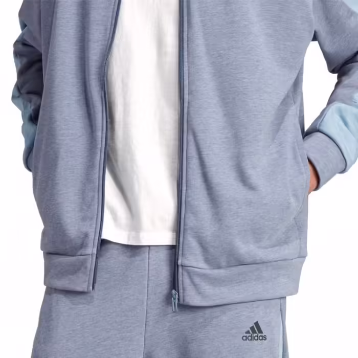 Толстовка Adidas M MEL FZ Серый 2XL - 5