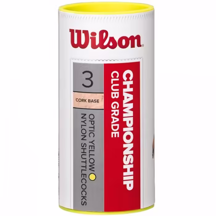 Набор воланов для бадминтона 3 шт Wilson CHAMPIONSHIP 3PC YE 78