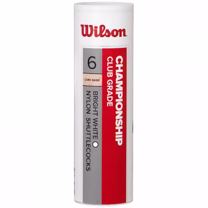 Набор воланов для бадминтона 6 шт Wilson CHAMPIONSHIP 6PC WH 78