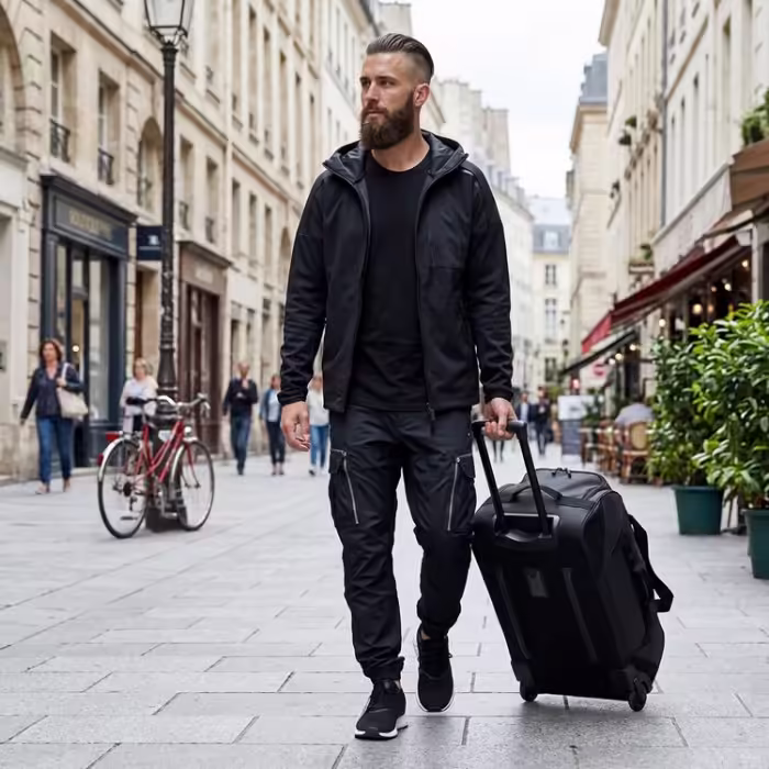 Valiza Adidas TROLLEY Negru OS - 7