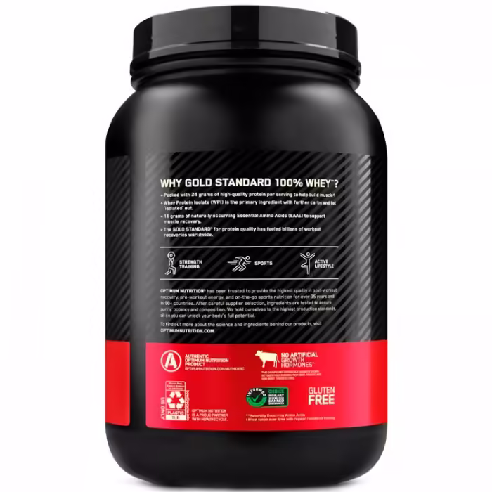 Сывороточный протеин Optimum Nutrition Gold Standard 100% WHEY Strawberry 2lb - 2