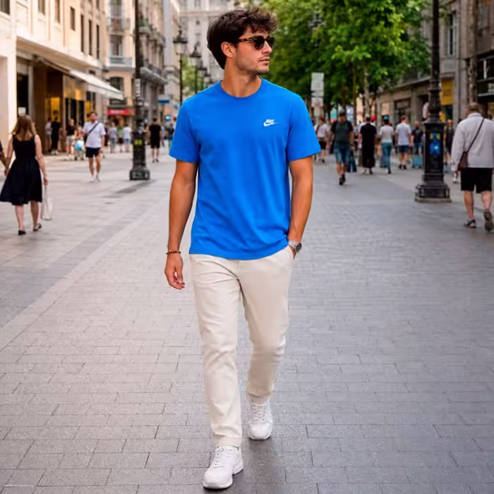 Футболка Nike M NSW CLUB TEE Синий XL - 7