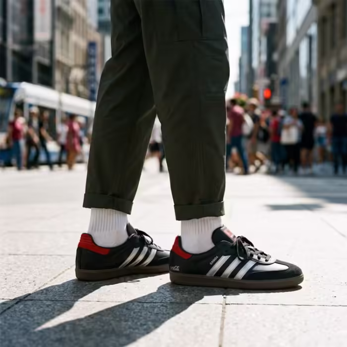 Incaltaminte Sport Adidas SAMBA OG COCA COLA Negru 45.5 - 2