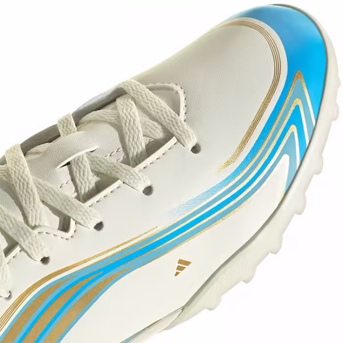 Ghete pentru fotbal Adidas F50 MESSI CLUB TF Bej 36 - 7
