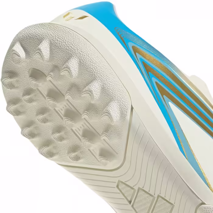 Ghete pentru fotbal Adidas F50 MESSI CLUB TF Bej 36 - 8