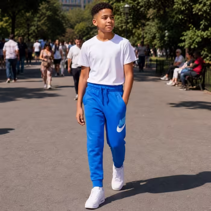 Pantaloni Nike B NSW CLUB + HBR PANT - 8